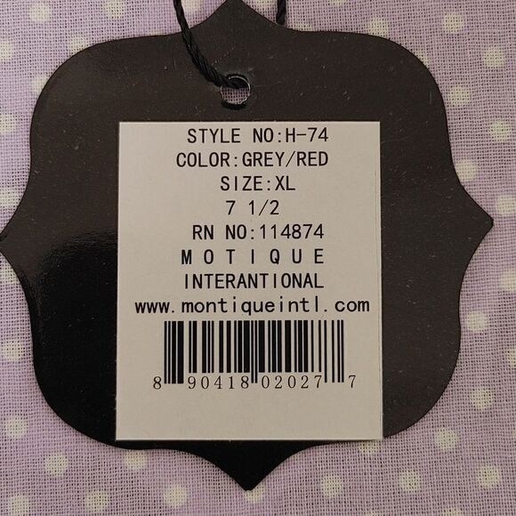 MONTIQUE GREY SMALL FELT BAND, 2 1/4" BRIM 100% WOOL FELT RED BOTTOM FEDORA HAT - Picture 8 of 8